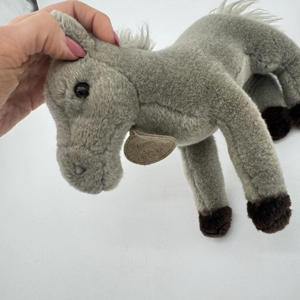 Russ Berrie‎ Yomiko Classics Stallion Horse Plush Gray White Mane Stuffed Animal